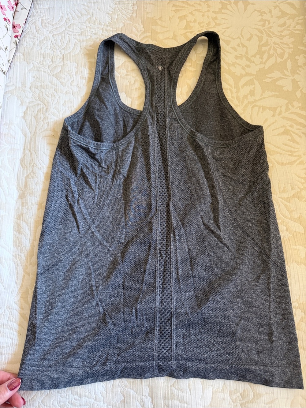 lululemon athletica charcoal heather racerback tank - Picture 3 of 3